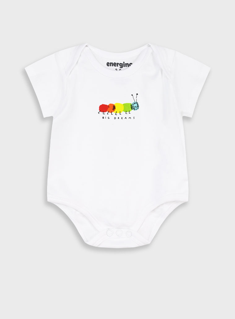 Energiers 5pcs bodysuit unisex (0 - 15 months) | WHITE