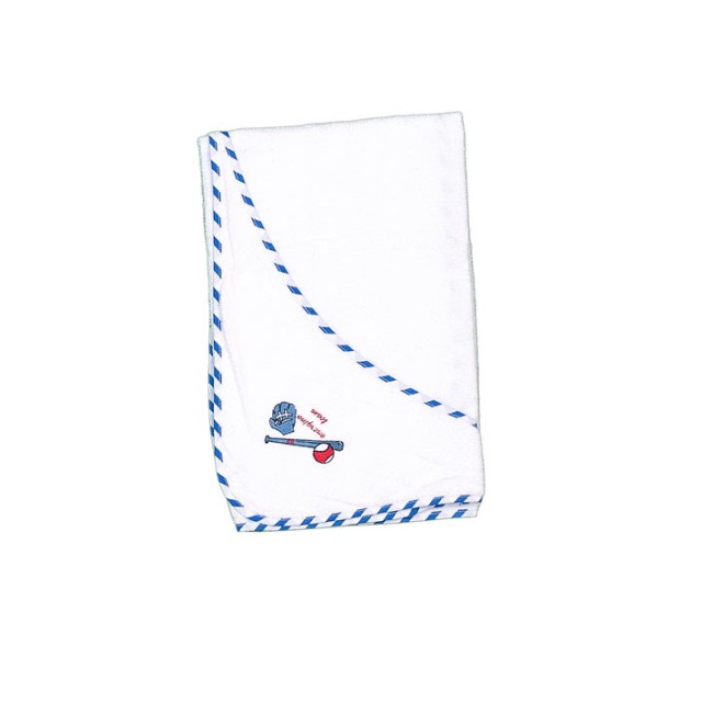 Μπουρνουζοπετσέτα βρεφική με τύπωμα ρόπαλο γάντι μπάλα | ΤΥΠΟΣ