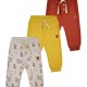Βρεφικό σετ  παντελόνια - 3 τμχ  για αγόρι. (3-18 μηνών) | ΕΚΡΟΥ ΜΕΛΑΝΖΕ
