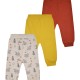 Βρεφικό σετ  παντελόνια - 3 τμχ  για αγόρι. (3-18 μηνών) | ΕΚΡΟΥ ΜΕΛΑΝΖΕ