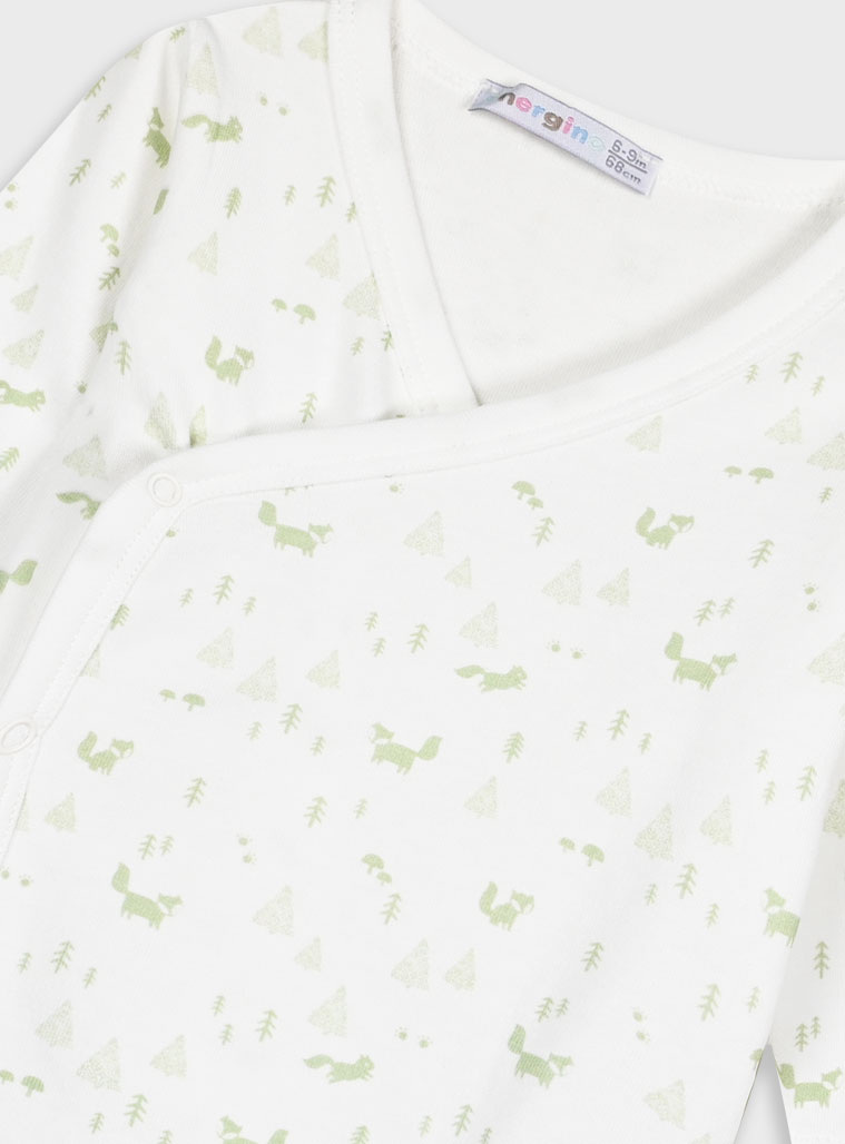 Energiers σετ 2τμχ φορμάκι για βρεφικό αγόρι (3-18 μηνών) | ΣΚΟΝΙΣΜΕΝΟ ΠΡΑΣΙΝΟ