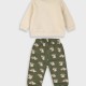 Baby set with bib for boy (3 - 18 months) | KHAKI