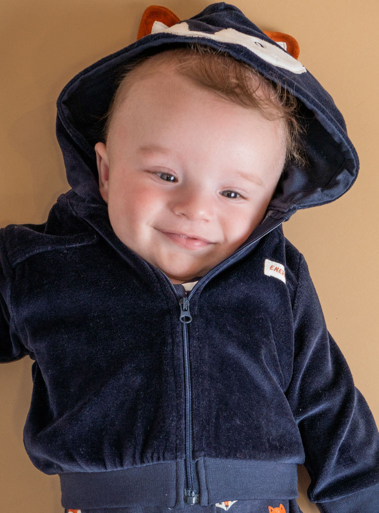 Βρεφική βελουτέ ζακέτα | ΜΑΡΕΝ