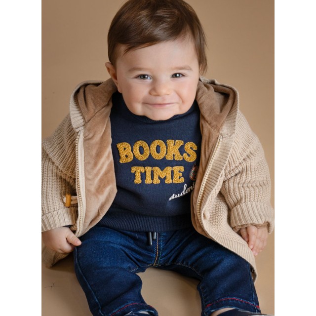 Βρεφικό σετ μπλούζα με τζην | ΜΠΛΕ ΤΖΗΝ