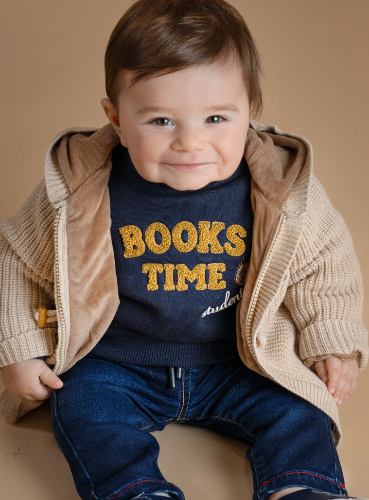 Βρεφικό σετ μπλούζα με τζην | ΜΠΛΕ ΤΖΗΝ