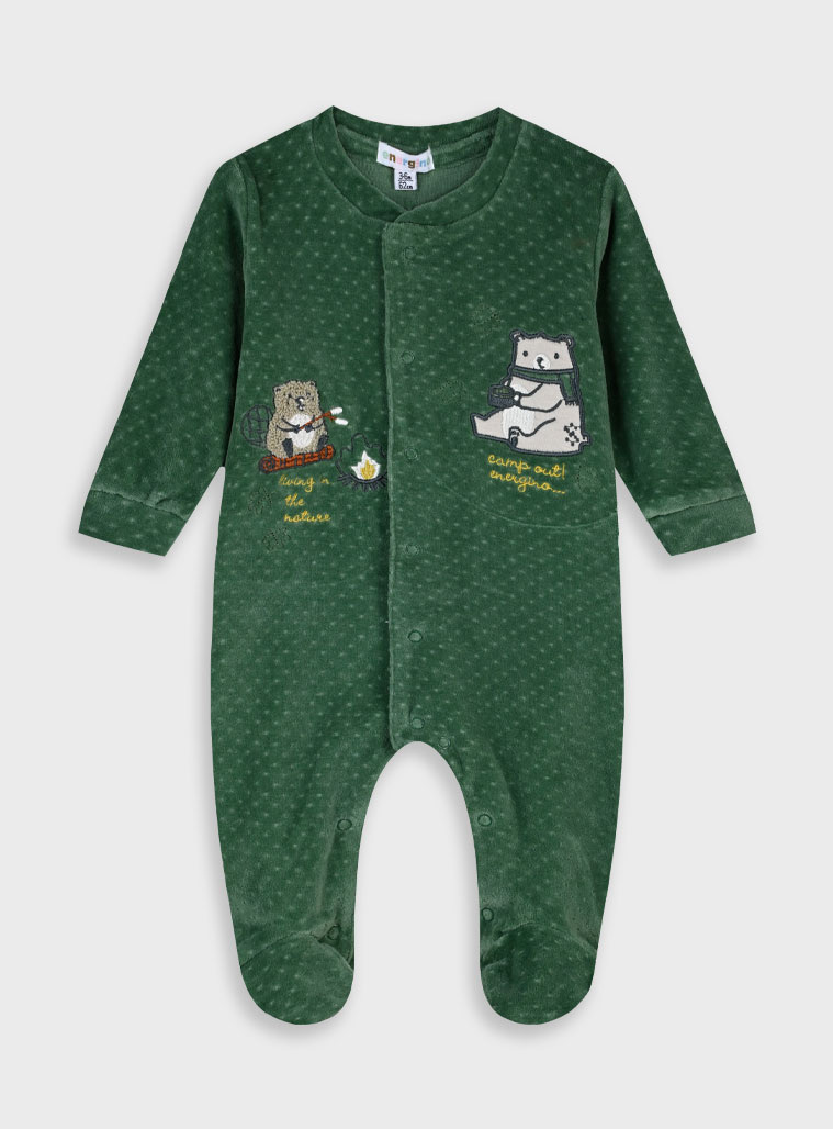 Βρεφικό βελουτέ φορμάκι | ΠΡΑΣΙΝΟ ΤΗΣ ΕΡΗΜΟΥ