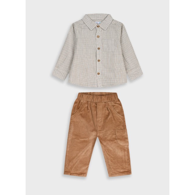 Βρεφικό σετ πουκάμισο και παντελόνι | ΛΑΤΤΕ