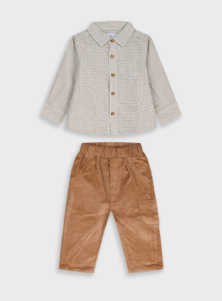 Βρεφικό σετ πουκάμισο και παντελόνι | ΛΑΤΤΕ