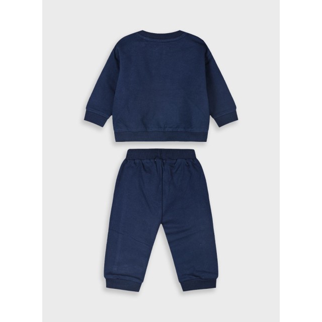 Baby fleece tracksuit | AZUL MARINO