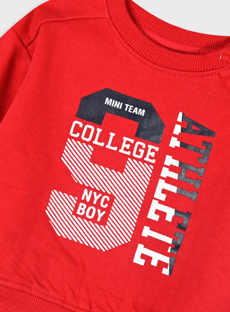 Baby fleece tracksuit | RED