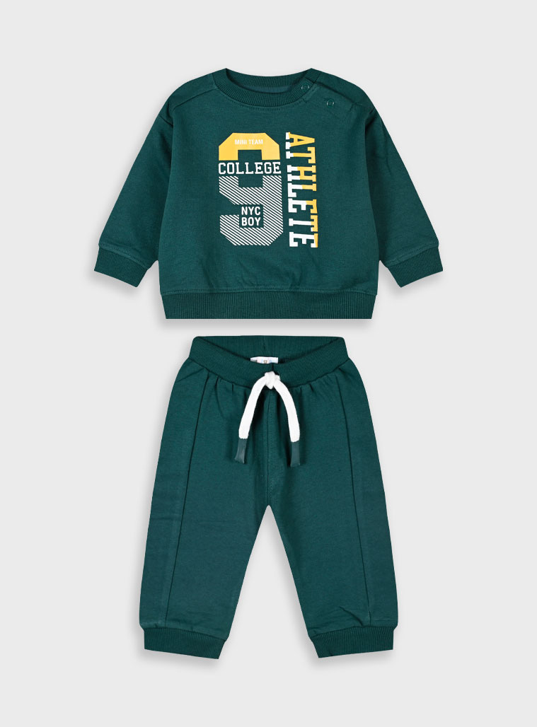 Baby fleece tracksuit | PINE
