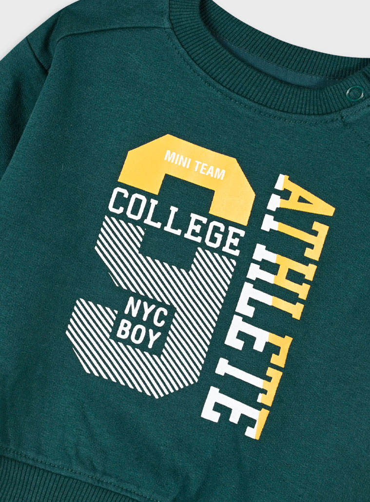 Baby fleece tracksuit | PINE