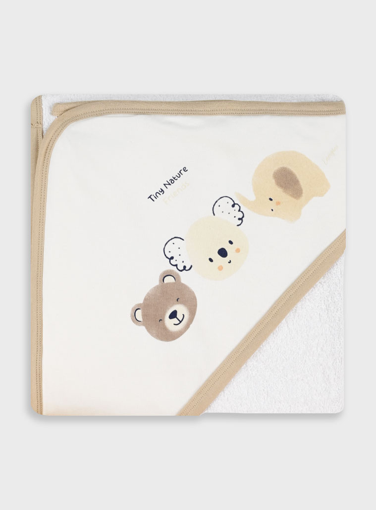 Βρεφική μπουρνουζοπετσέτα | ΛΕΥΚΟ