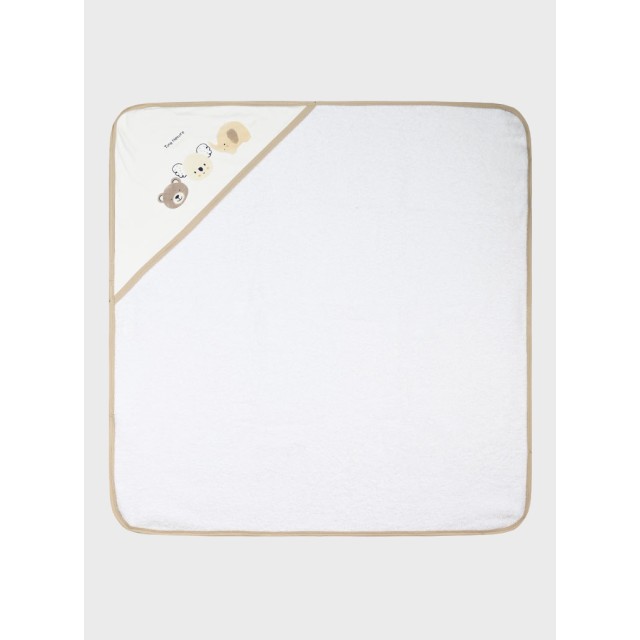 Βρεφική μπουρνουζοπετσέτα | ΛΕΥΚΟ