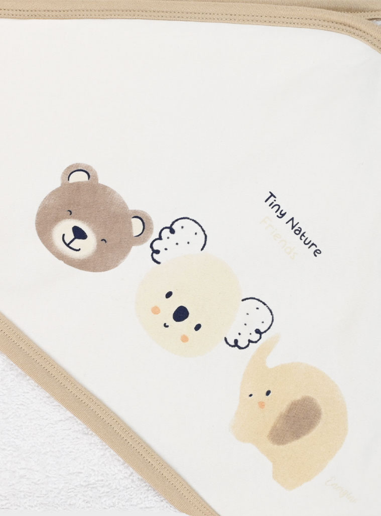 Βρεφική μπουρνουζοπετσέτα | ΛΕΥΚΟ