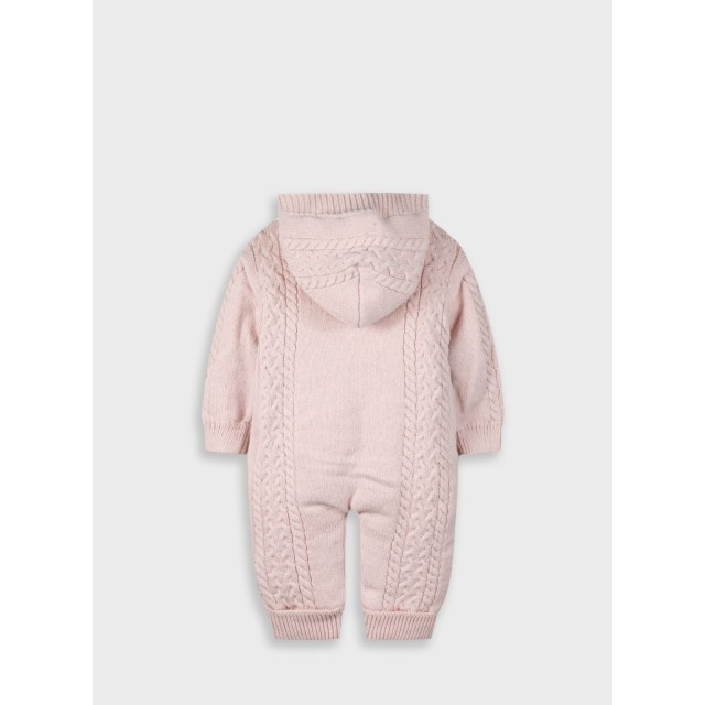 Βρεφική πλεκτή φόρμα εξόδου | ΡΟΖ