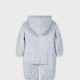 Baby knit outdoor romper | LIGHT BLUE