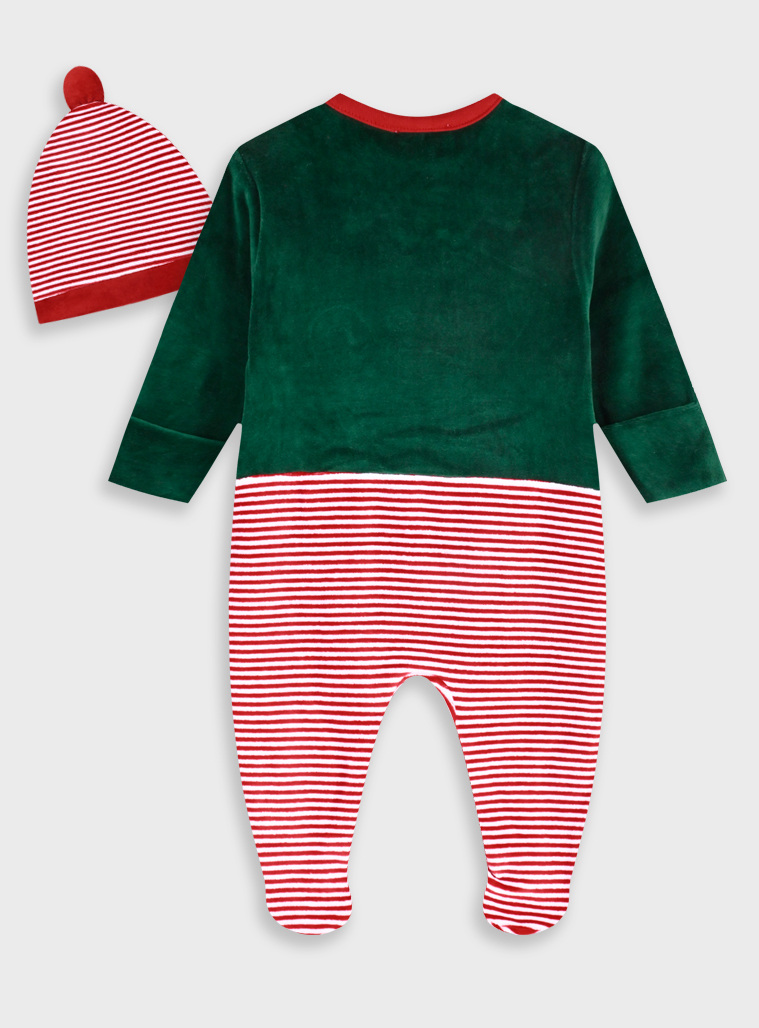 Χριστουγεννιάτικο βρεφικό βελουτέ φορμάκι | ΡΙΓΕ