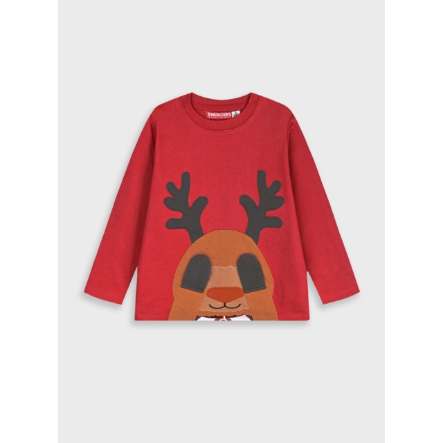 Χριστουγεννιάτικη βρεφική μπλούζα | ΚΟΚΚΙΝΟ