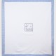 Blanket with striped details | BLUE