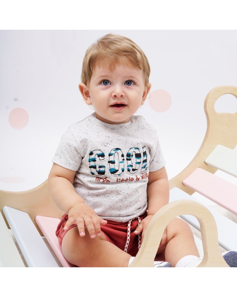 Βρεφικό σετ 2 τεμάχια με τύπωμα για αγόρι (3-18 μηνών) | ΚΕΡΑΜΙΔΙ