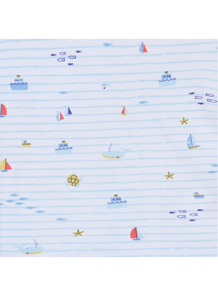 Βρεφικό σετ 2 τεμάχια με μπλούζα και σαλοπέτα για αγόρι (3-18 μηνών) | ΜΠΛΕ ΤΖΗΝ