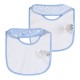 Baby boy΄s 2 piece bib (one size) | LIGHT BLUE