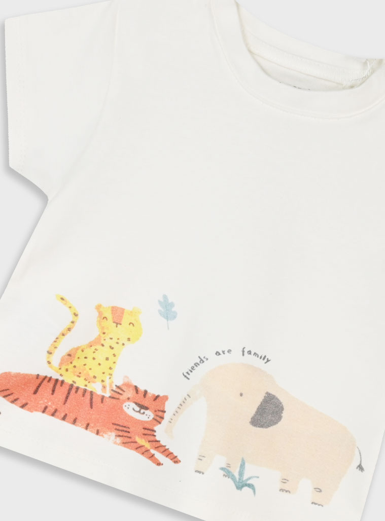 Set t-shirt and shorts for baby boys (3 - 18 months) | MINT GREEN