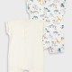 Set of 2 rompers for baby boys (0 - 18 months) | CREAM