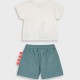 Set t-shirt and shorts for baby boys (6 - 18 months) | DESERT GREEN