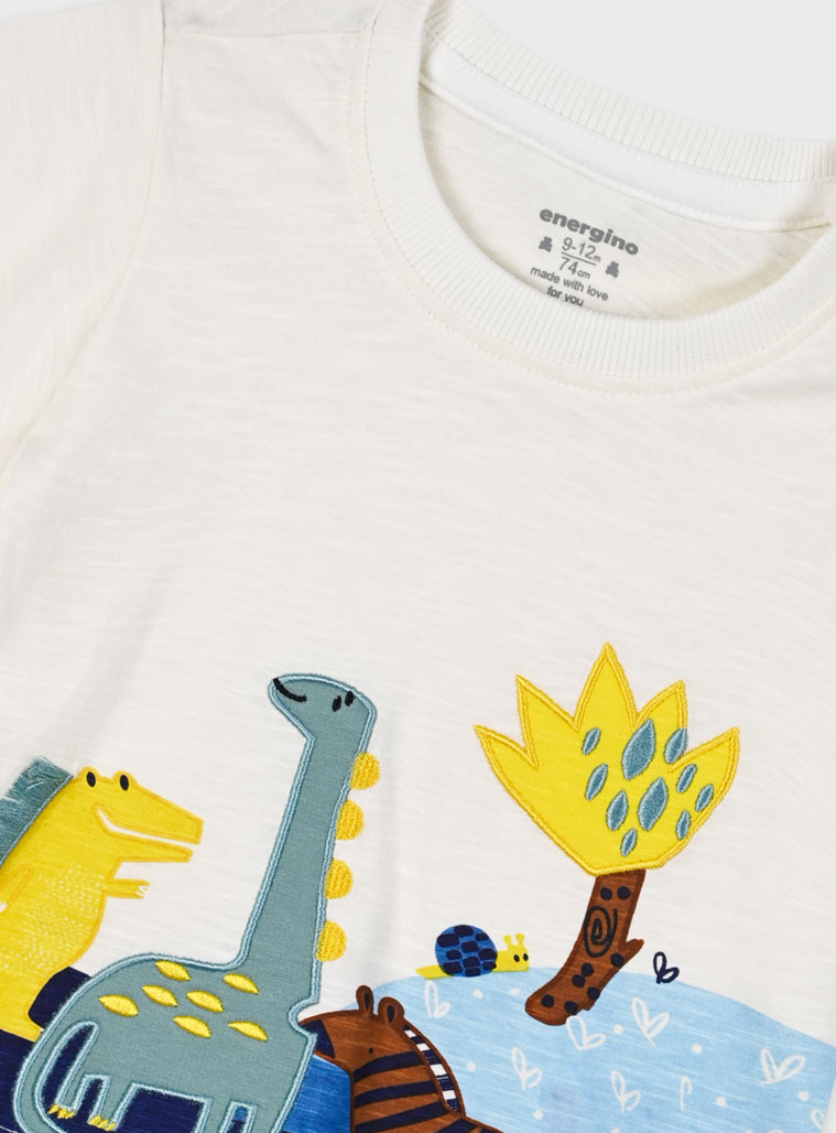 Set t-shirt and shorts for baby boys (6 - 18 months) | DESERT GREEN