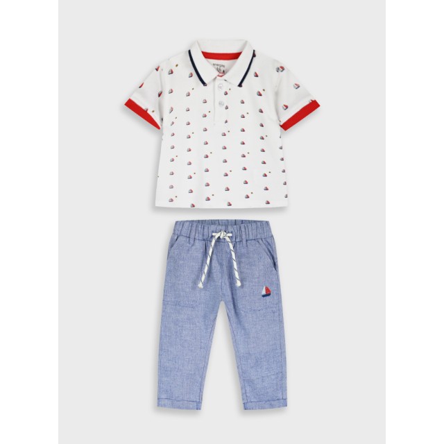 Set polo with pants | BLUE