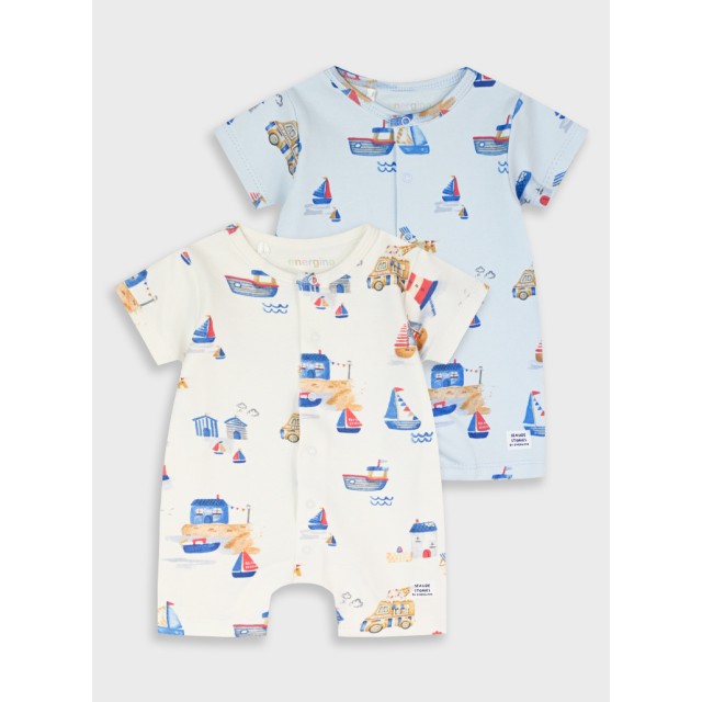 Set of 2 rompers | ALL OVER PRINT