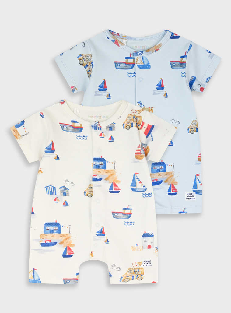 Set of 2 rompers | ALL OVER PRINT