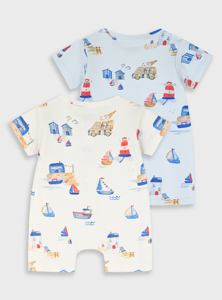 Set of 2 rompers | ALL OVER PRINT