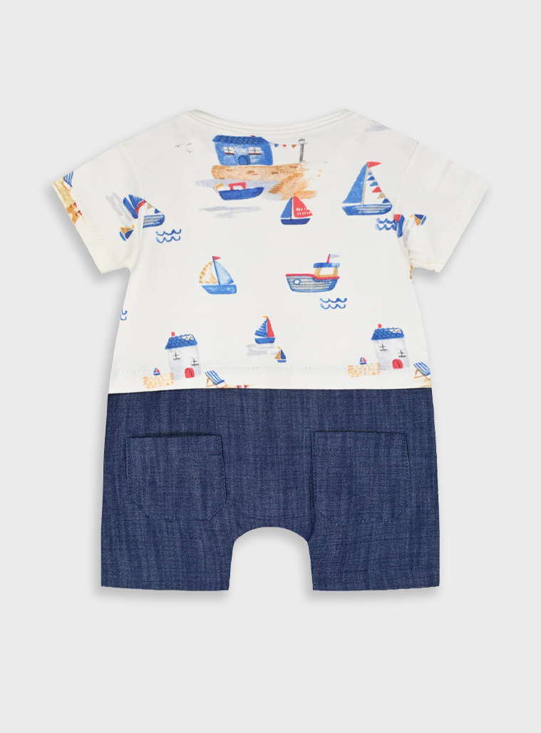 Printed romper | BLUE