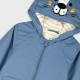 Coat with hood | ROYAL BLUE