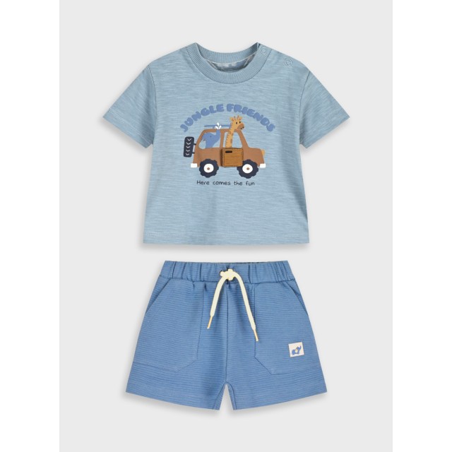Set t-shirt with shorts | ROYAL BLUE