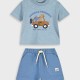 Set t-shirt with shorts | ROYAL BLUE