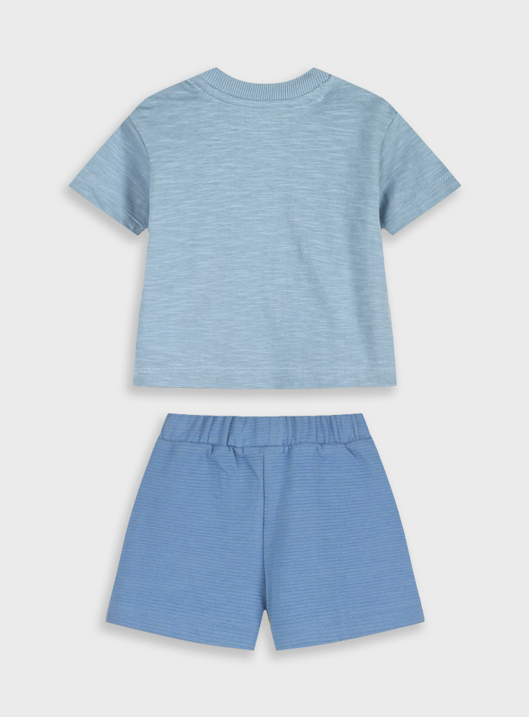Set t-shirt with shorts | ROYAL BLUE