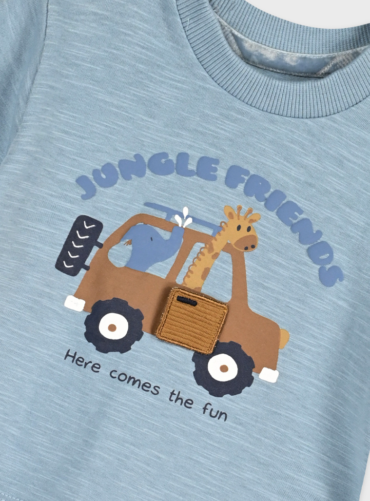 Set t-shirt with shorts | ROYAL BLUE