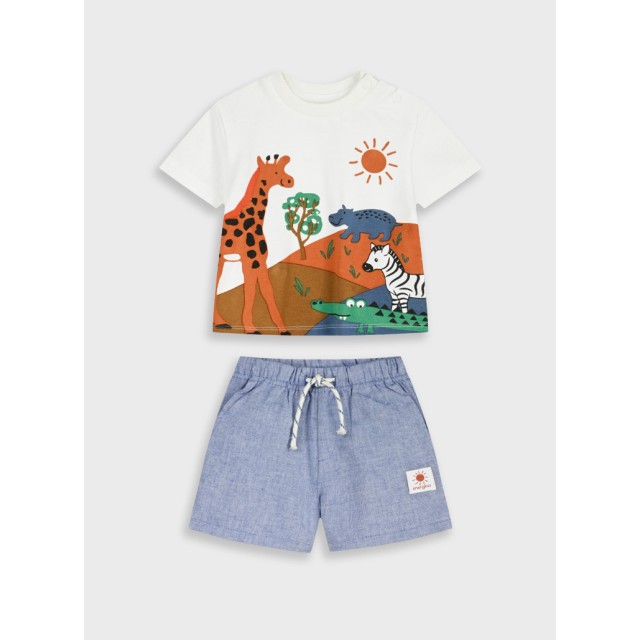 Set t-shirt with shorts | BLUE
