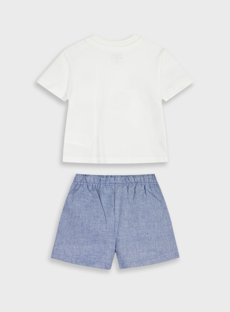 Set t-shirt with shorts | BLUE