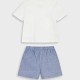 Set t-shirt with shorts | BLUE