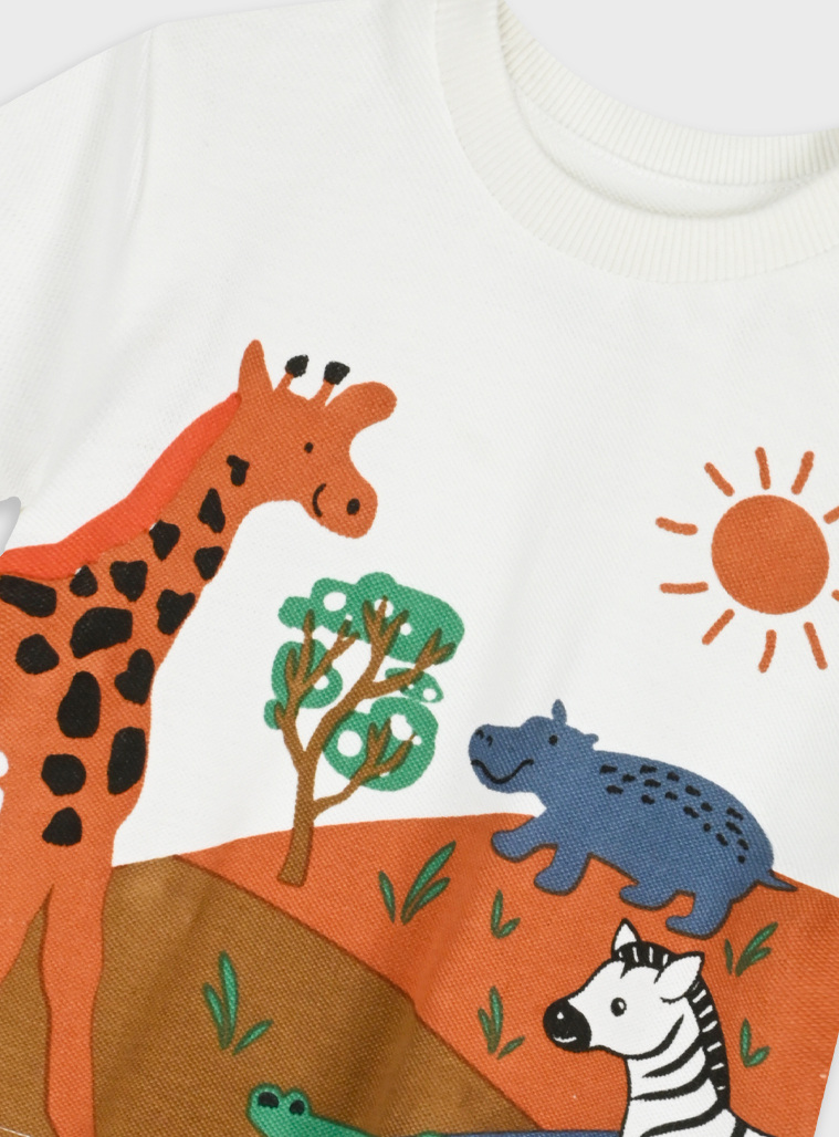 Set t-shirt with shorts | BLUE