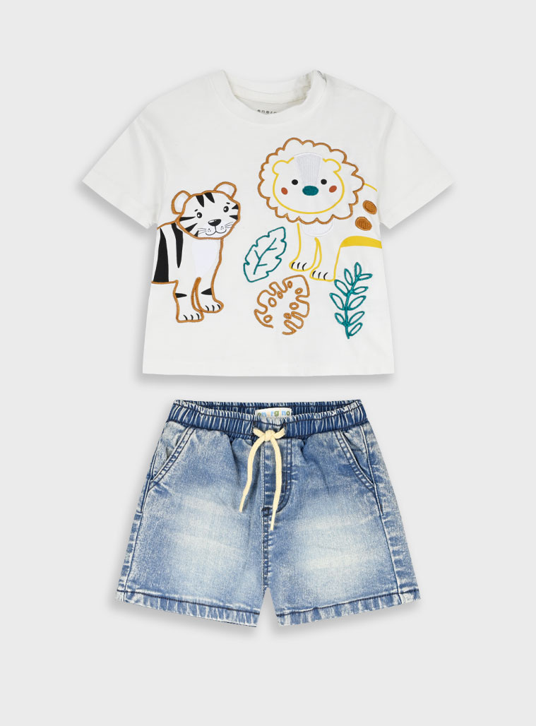 Σετ μπλούζα με σορτς | ΜΠΛΕ ΤΖΗΝ