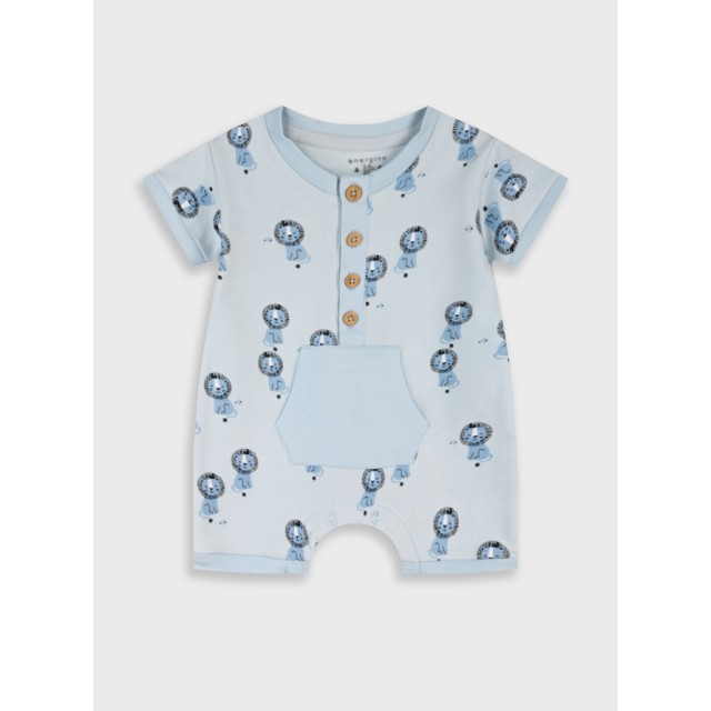 Printed romper | LIGHT BLUE