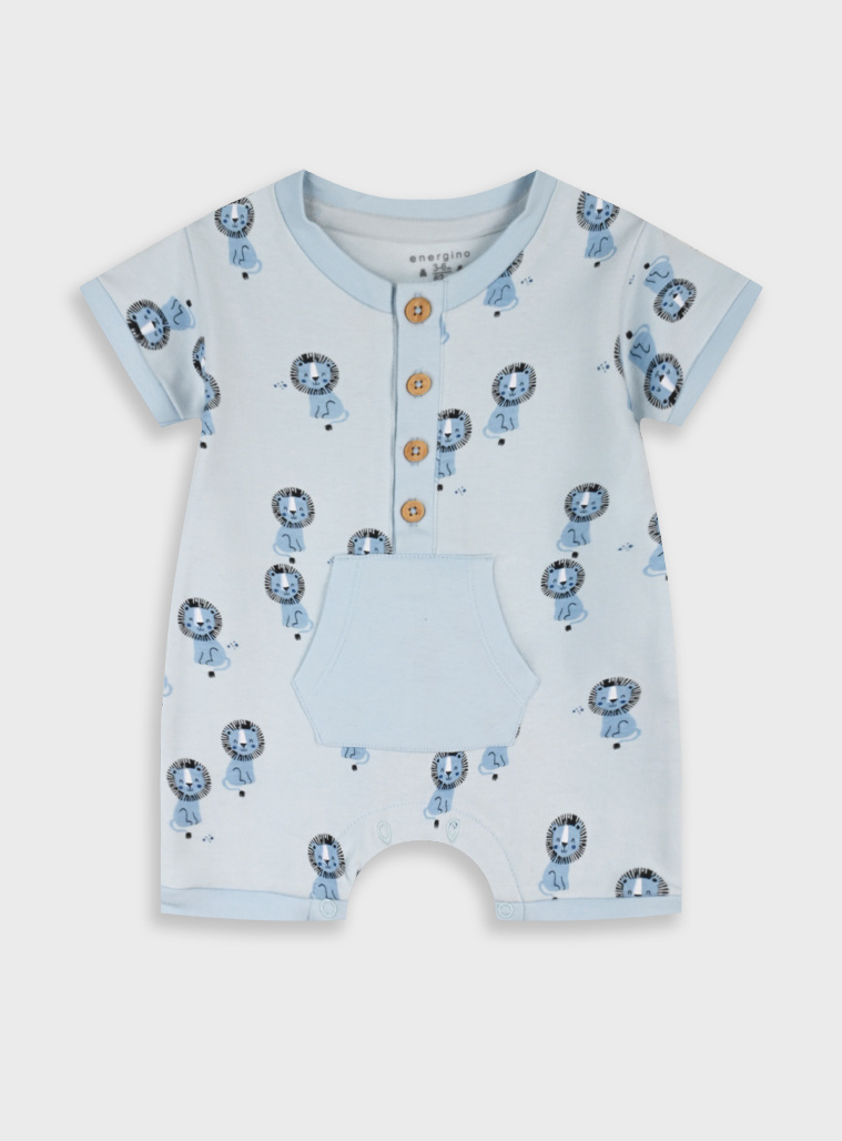 Printed romper | LIGHT BLUE