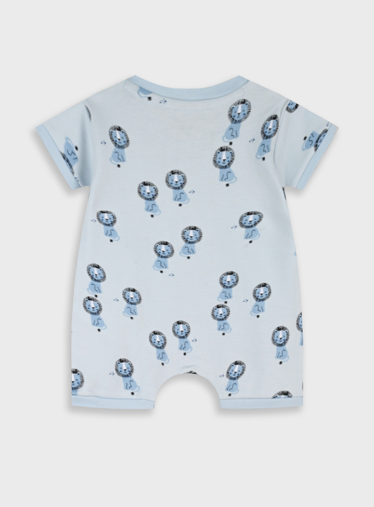 Printed romper | LIGHT BLUE