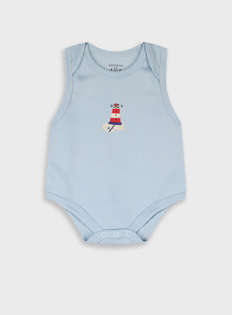 Set of 5 sleeveless bodysuits | ALL OVER PRINT